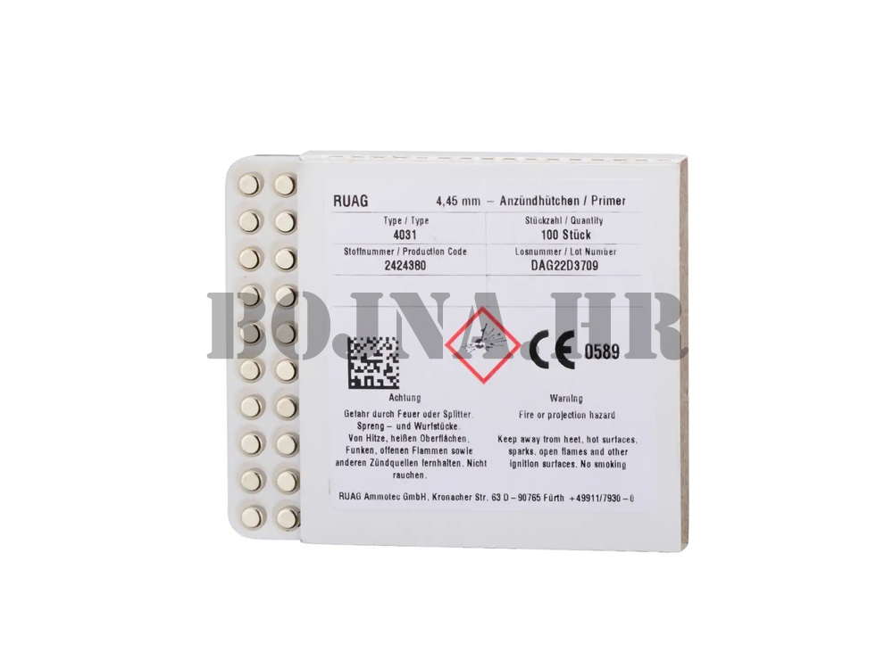 Kapisle RWS 4031 Small Pistol 4,45mm (100)